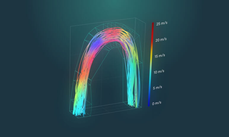 CFD SIMULATION CDF simulation illustration